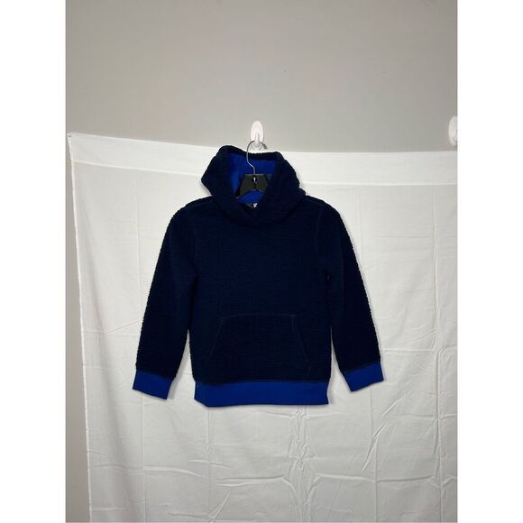 Lands End blue fleece hoodie size 8 - Picture 1 of 4